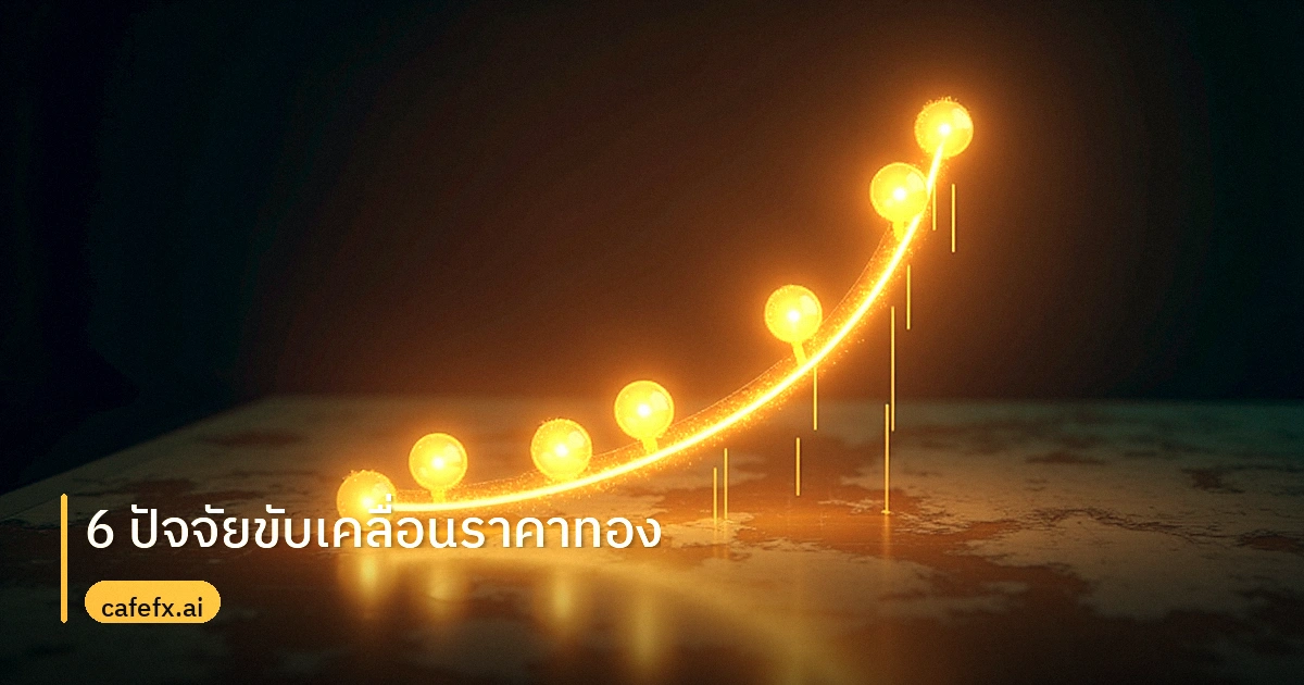 6 ปัจจัยที่ขับเคลื่อนราคาทอง: เช็กลิสต์เดียวกับที่ระบบของเราตรวจทุกเช้า