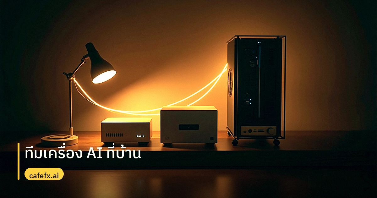 ทีมเครื่อง AI ที่บ้าน: Mac Mini M4 Pro + Synology + เวิร์กสเตชัน แบ่งงานกันอย่างไร
