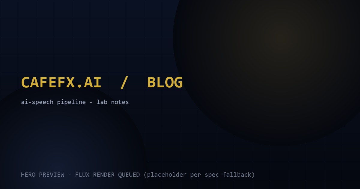 A 3-tier speech-to-text fallback: why the Mac Mini became the fastest node in our audio pipeline