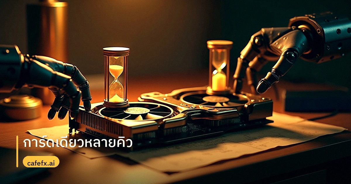 การ์ดจอตัวเดียวรับงาน AI หลายคิว: บทเรียนจัดสรร VRAM จากเครื่องเรนเดอร์จริง